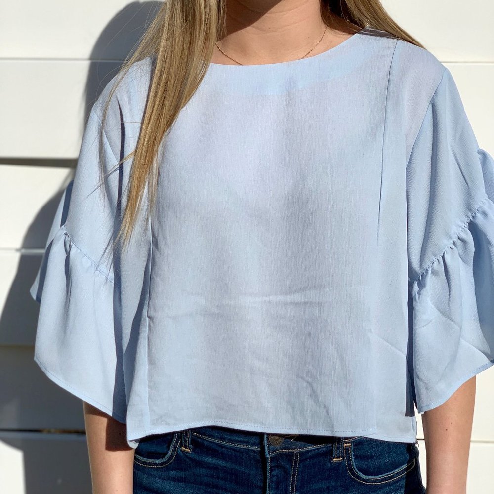 Rounded Neckline Blouse